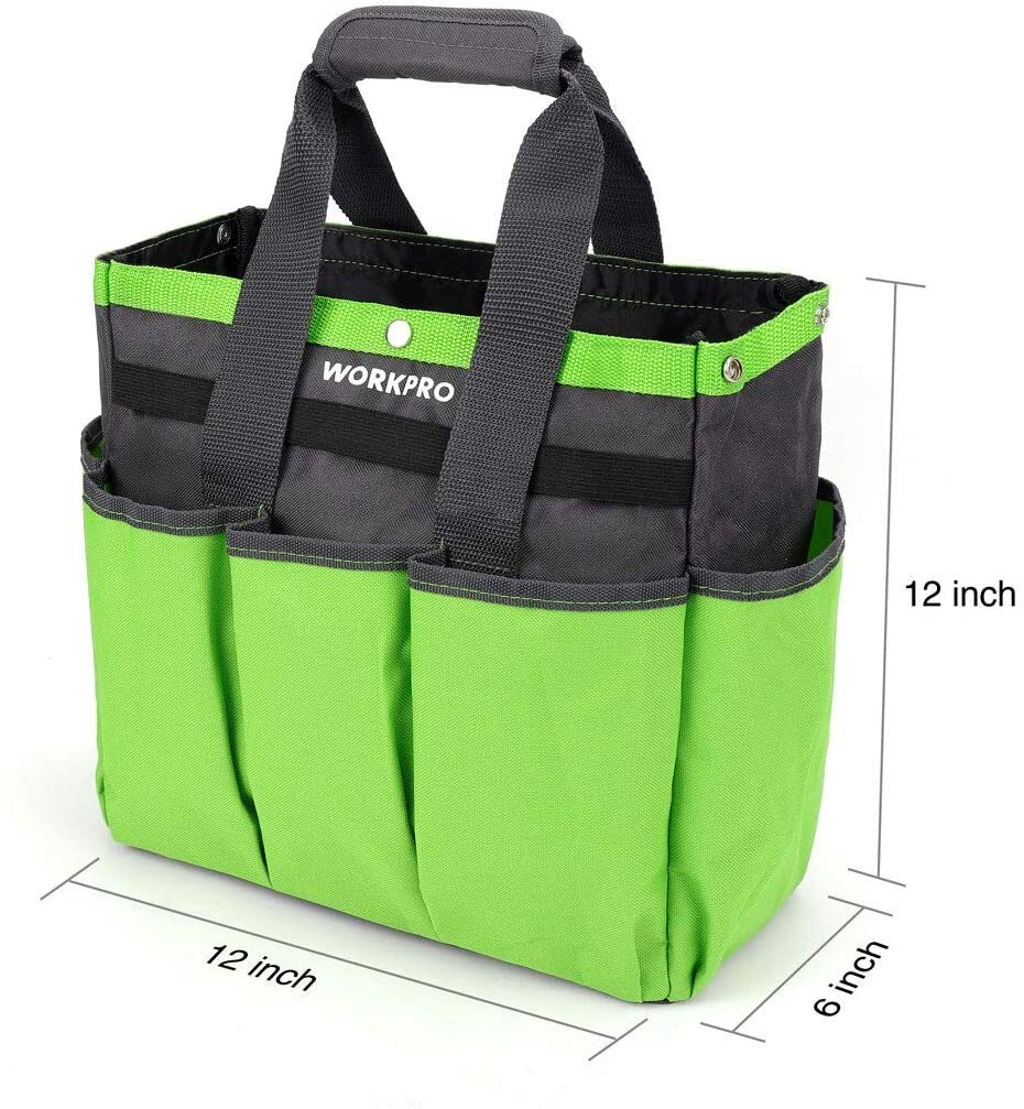 WORKPRO 13 in Gardening Tote Bag Garden Tool Bag Storage Bag Hand Tool Organizer