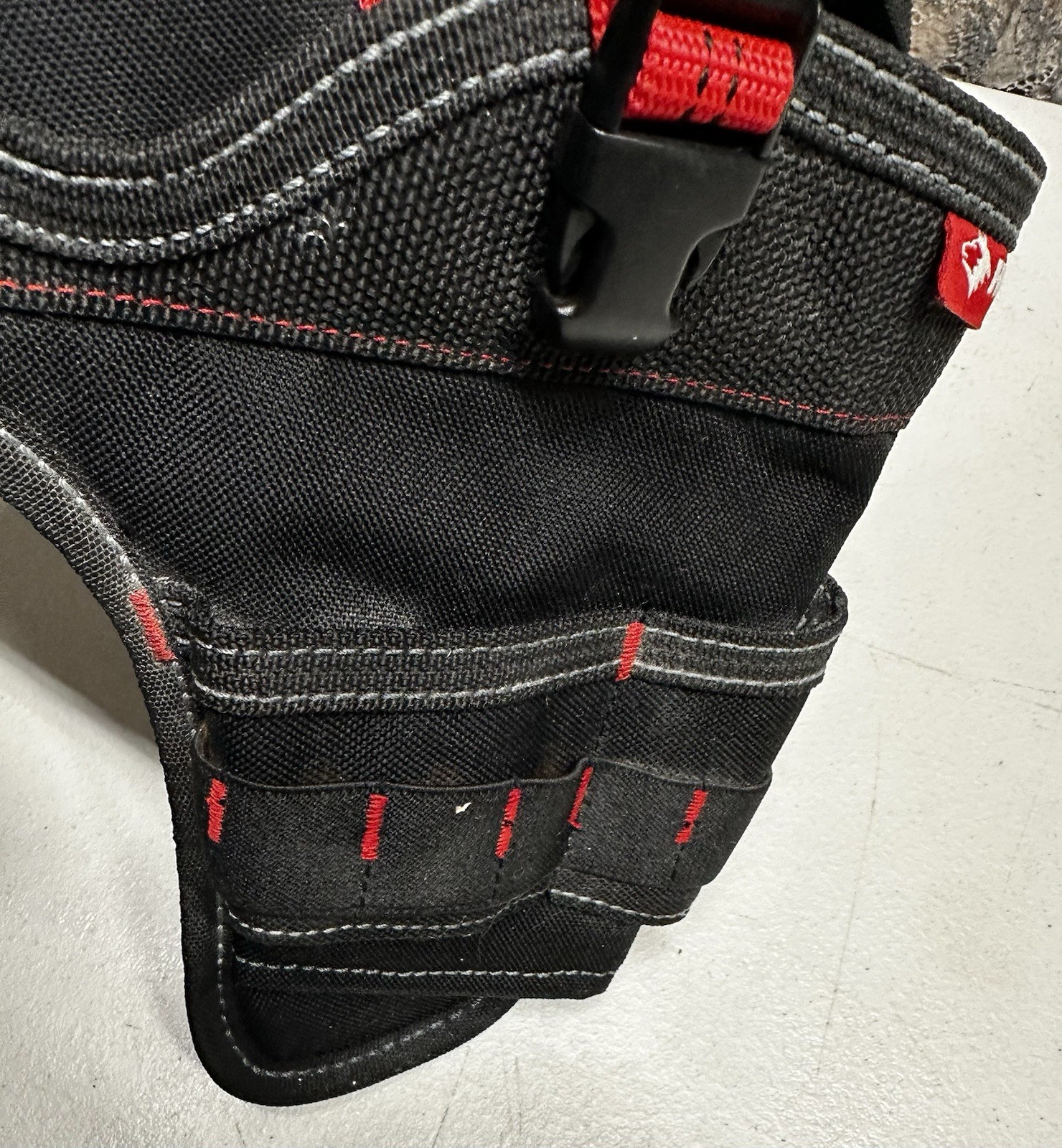 Husky Pistol Drill Holster Style Tool Belt Black Made Of Adjustable Nylon