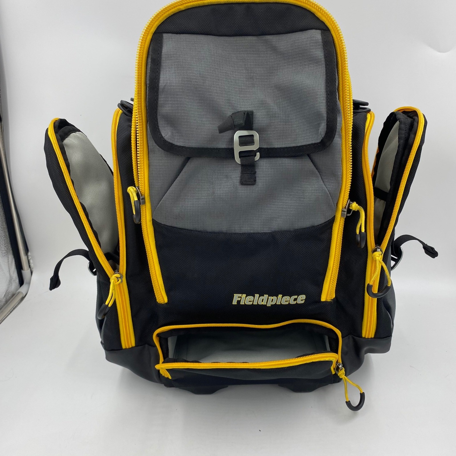Fieldpiece BG36 Mens Inspection Tool Bag Black Yellow HVAC Sling Backpack
