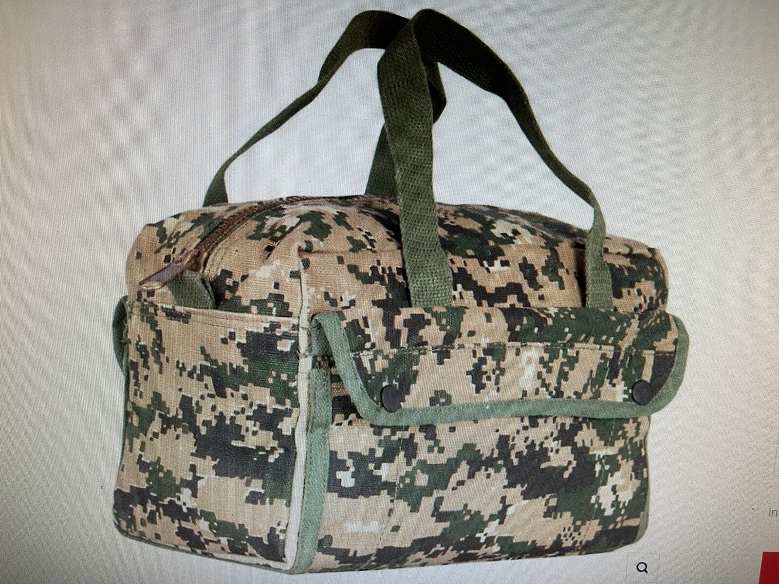 Military issued style Heavy duty Canvas tool,utility,cargo bag/brass Zipper
