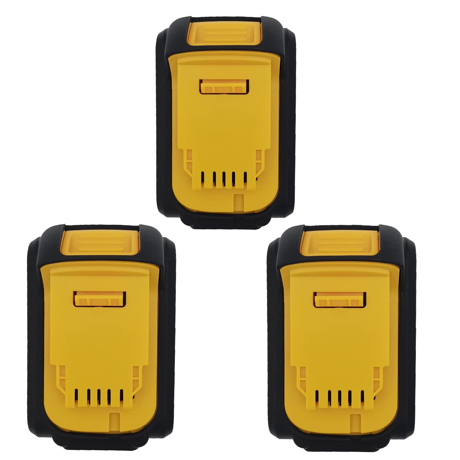 Silicone Protect case for Dewalt 20V 4.0,5.0 Battery 3PCS