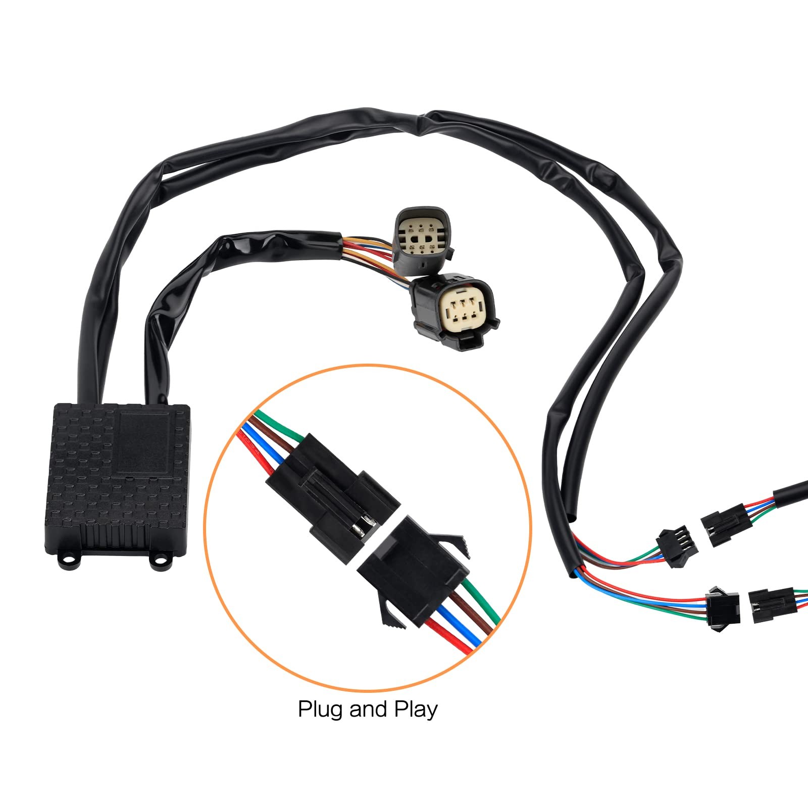 Saddlebag Filler LED Lights for Harley Touring 2014-2022 Chrome