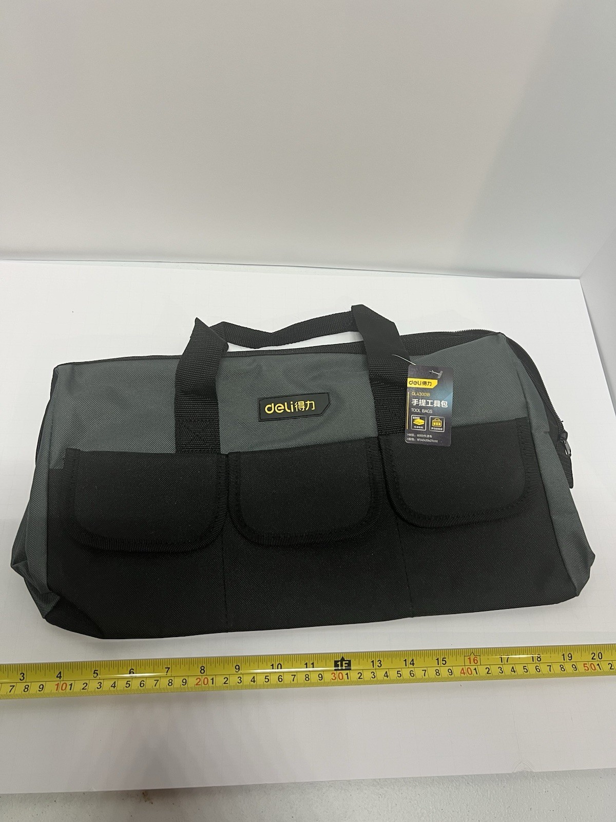 US-UPS 13 in Wide Mouth Tool Bag with Apex Handle Design