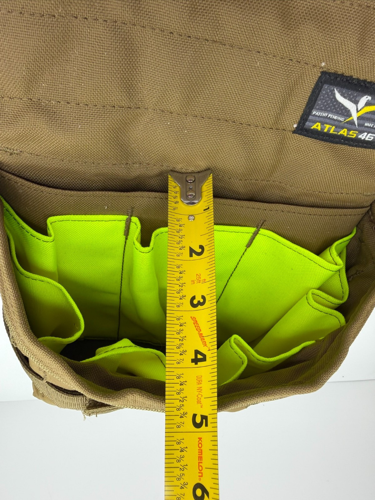 Atlas 46 AIMS Professional Technician Tool Pouch High Vis Interior Coyote Brown