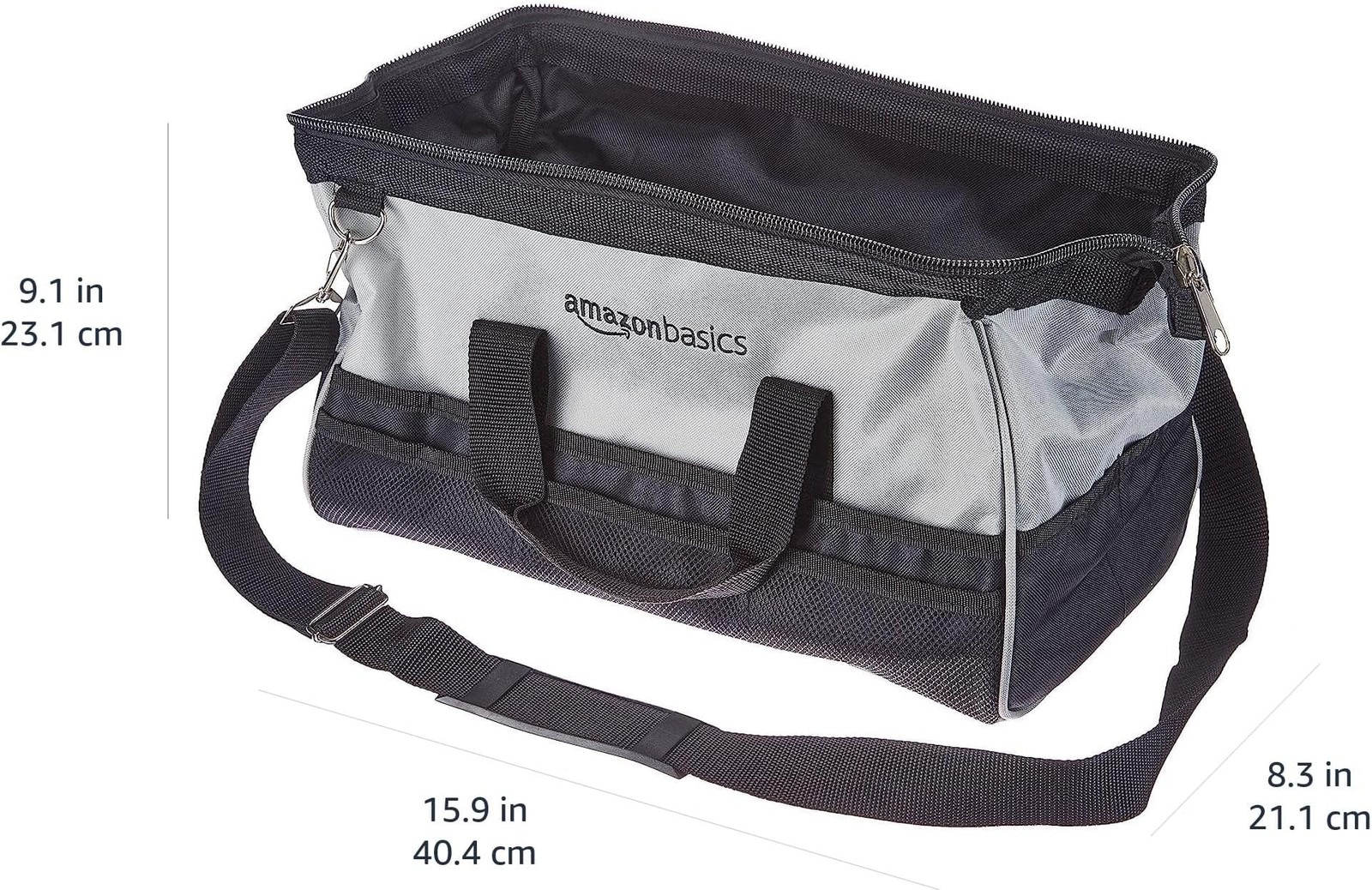 Amazon Basics Durable Wear-Resistant Tool Storage Bag with Adjustable Shoulde…