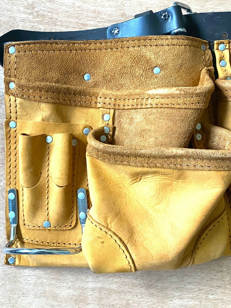 10 – POCKET LEATHER -NUBUCK LEATHER -TOOL BELT CARPENTER