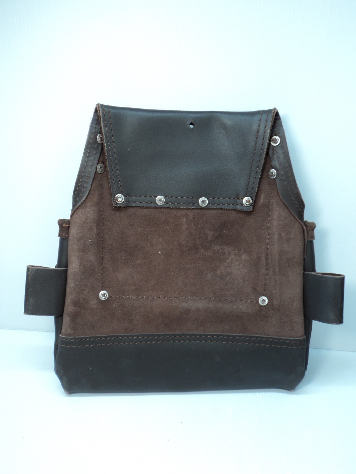 Graintex 10 Pocket Industrial Leather Nail & Tool Pouch w/2 Hammer Rings, Brown