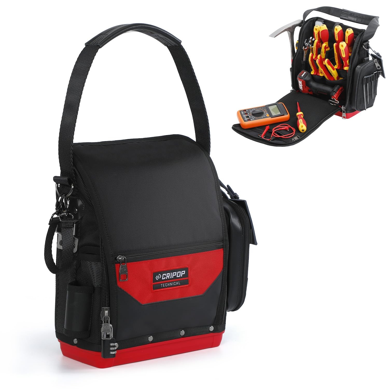 TECH 16 Electrician Tool Bag for Electricians HVAC