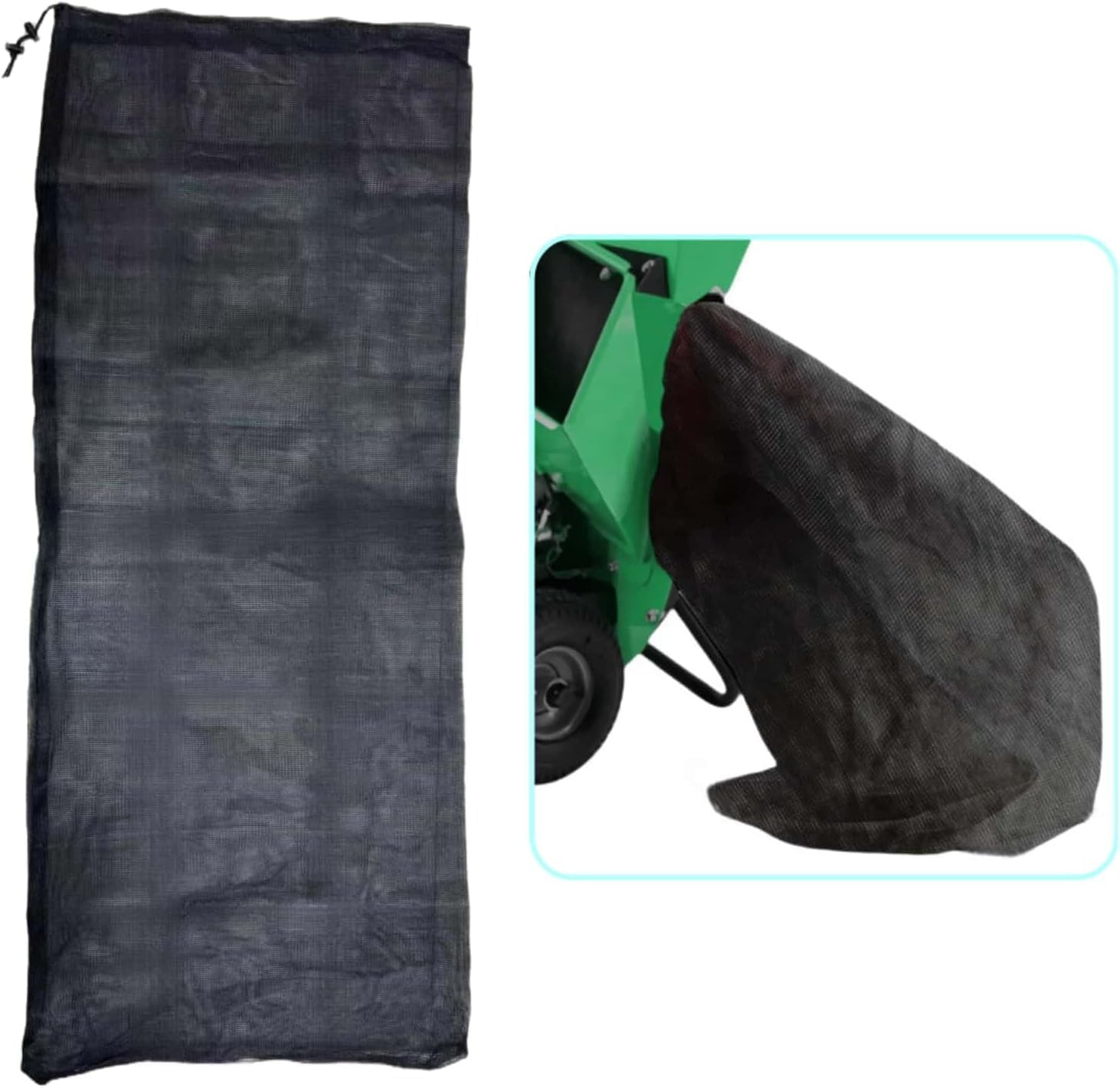 24 “X48 Large Capacity Adjustable Opening Wood Chipper Bag, Reusable Wood