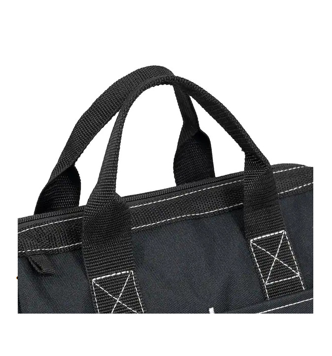 PRIVATE BRAND UNBRANDED 12 in. Black Work Tool Bag, Tool Storage Tote, 36C