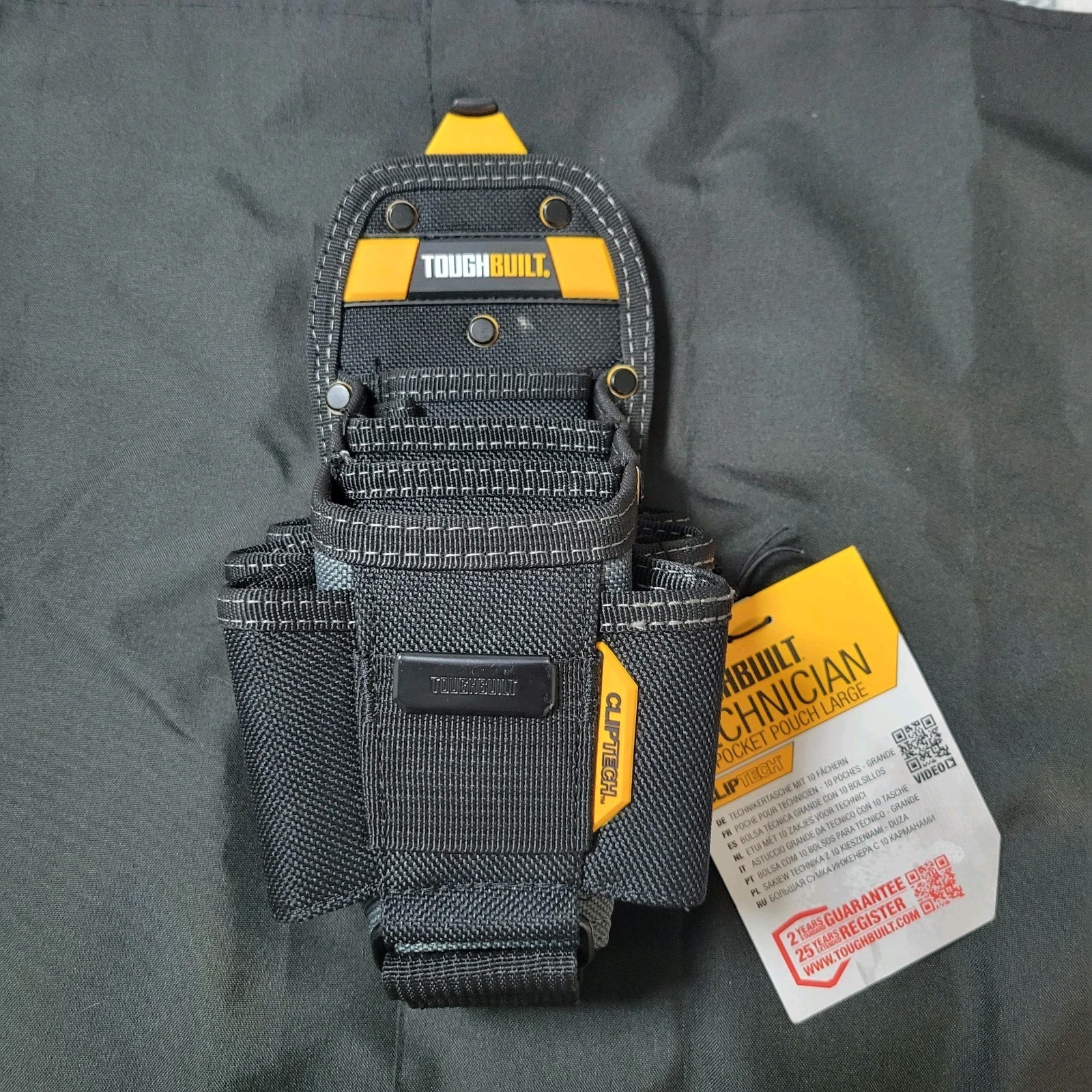 TOUGHBUILT TB-CT-36-L10 Electrician Technician Tool Belt Pouch Utility Waist Bag