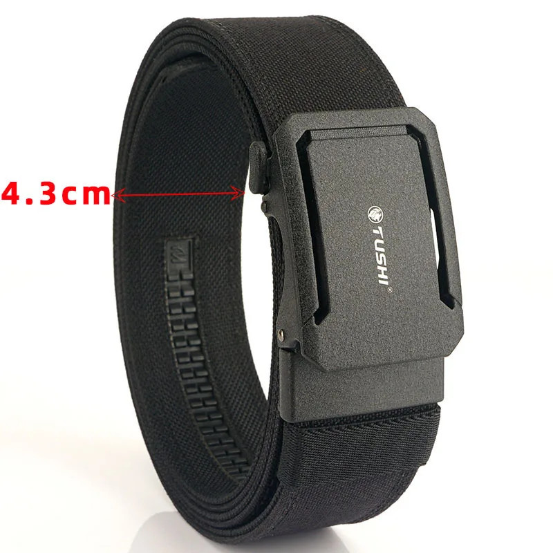 Men’s Tactical Belt Nylon Military Outdoor Automatic Buckle Heavy Duty 4.3cm