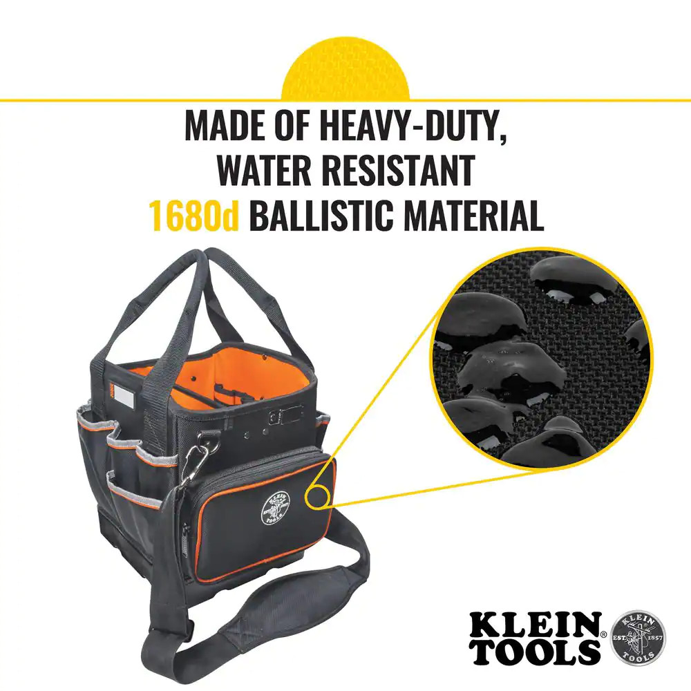 Tool Bag, Tradesman Pro Tool Tote, 40 Pockets, 10-Inch