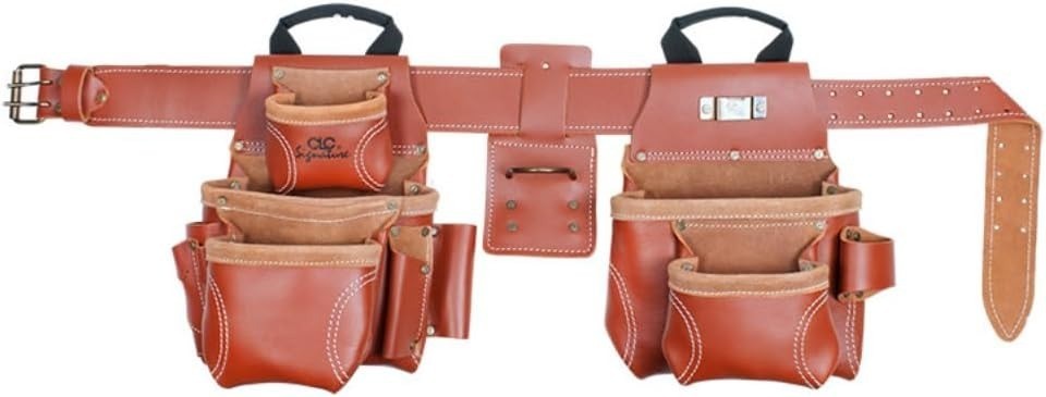 CLC Custom Leathercraft 21448 4 Piece ProFramers ComboSystem Tool Belt 15 Pocket