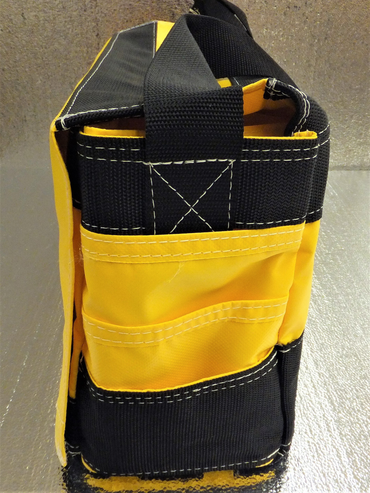 TOOL BAG-HARD WALL, VINYL COATED NYLON, HIGH STORAGE, ******SEE DESCRIPTION*****