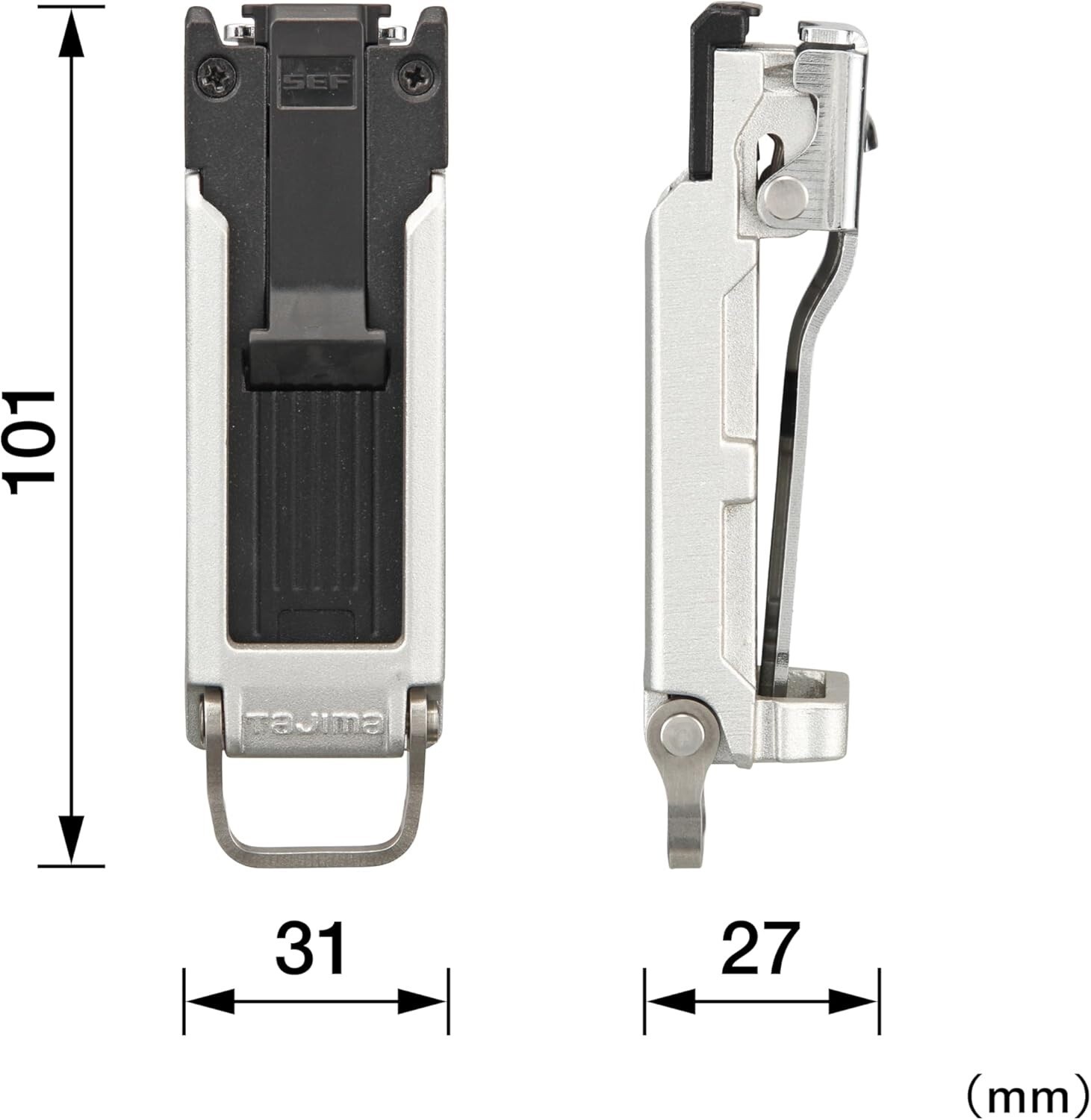 TAJIMA SEF HOLDER CLIP TYPE METAL SLIM (TOOL HOLDER) SFC-MSHLD