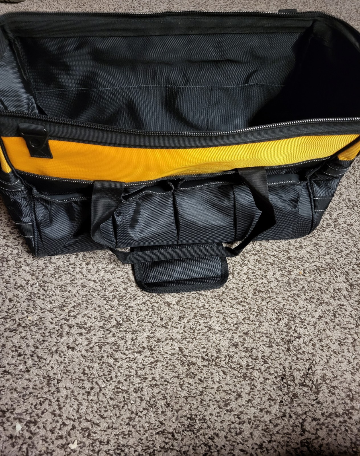 JNOD Bag Tool Water-resistant Tote Bag Wide Mouth Storage 18-inch Oxford Cloth