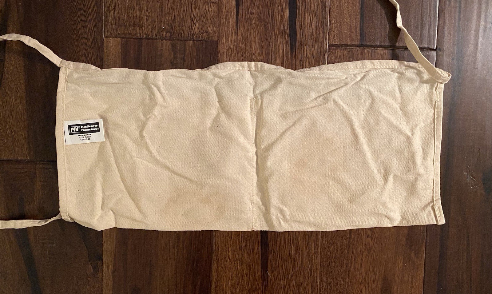Home Depot 2 Pocket Apron Canvas Waist Tool Nail Carrier Carpenter Construction