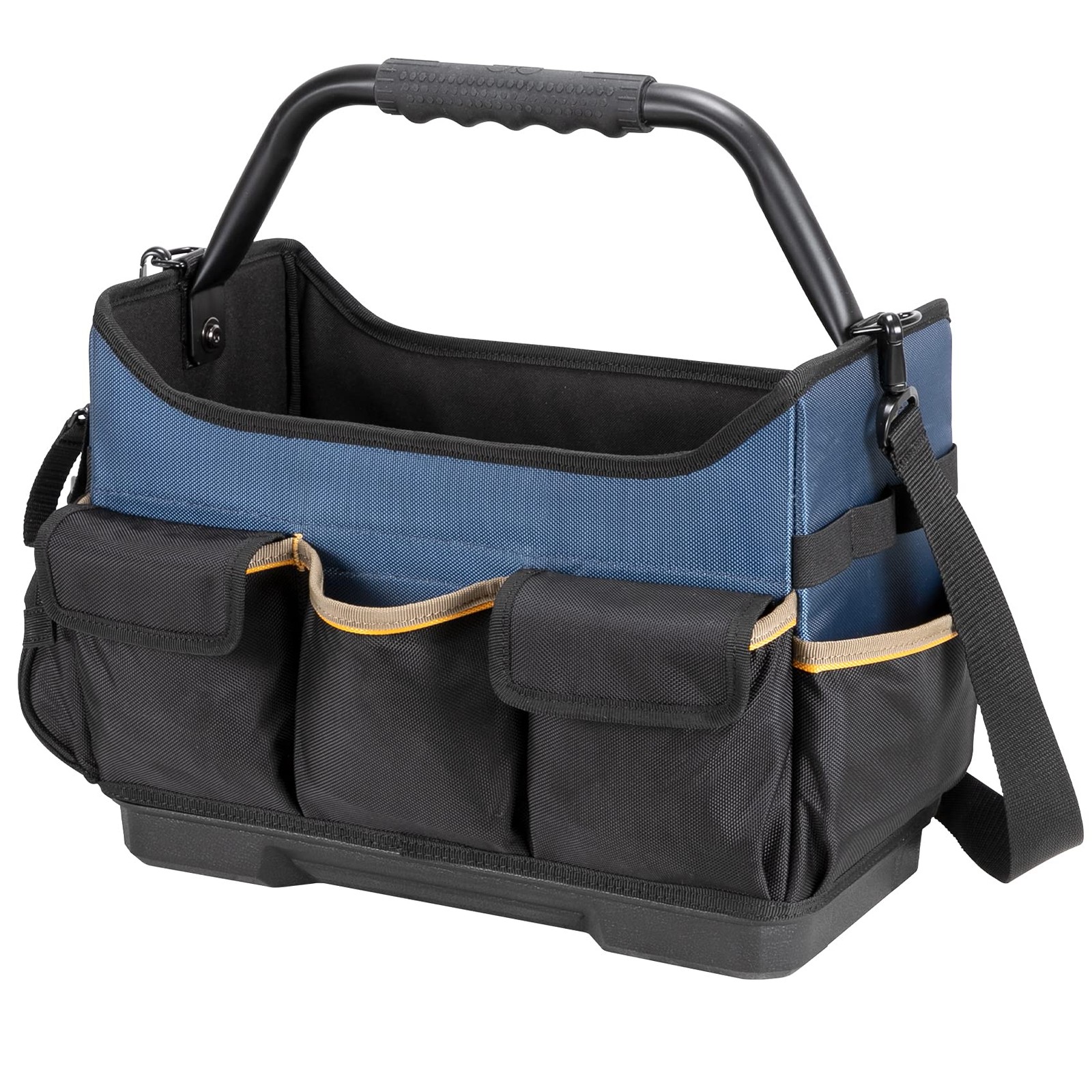 CLC Work Gear PB1580 15″ Open-Top Toolbox Molded Base 17 Pockets 1680D Polyester