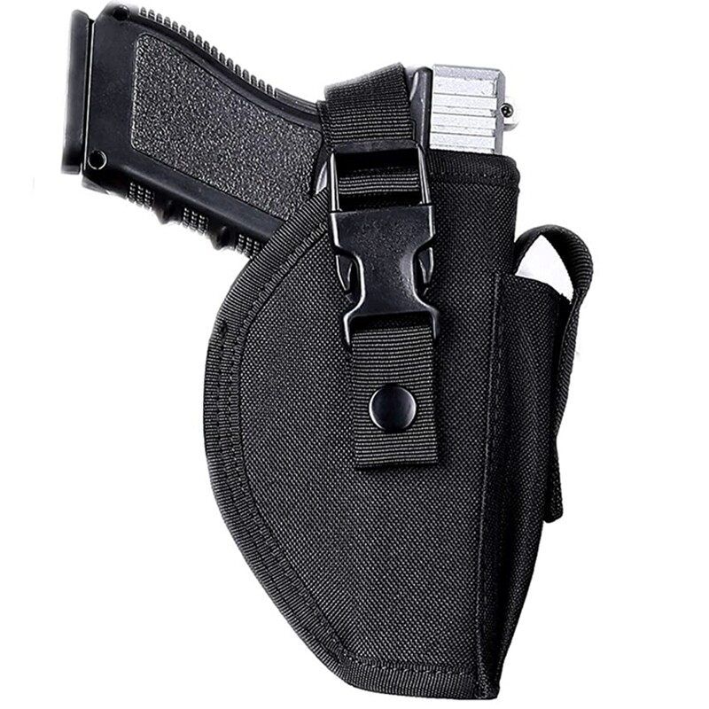 Tactical Belt Gun Holster with Mag Pouch Universal Outside The Waistband Holster