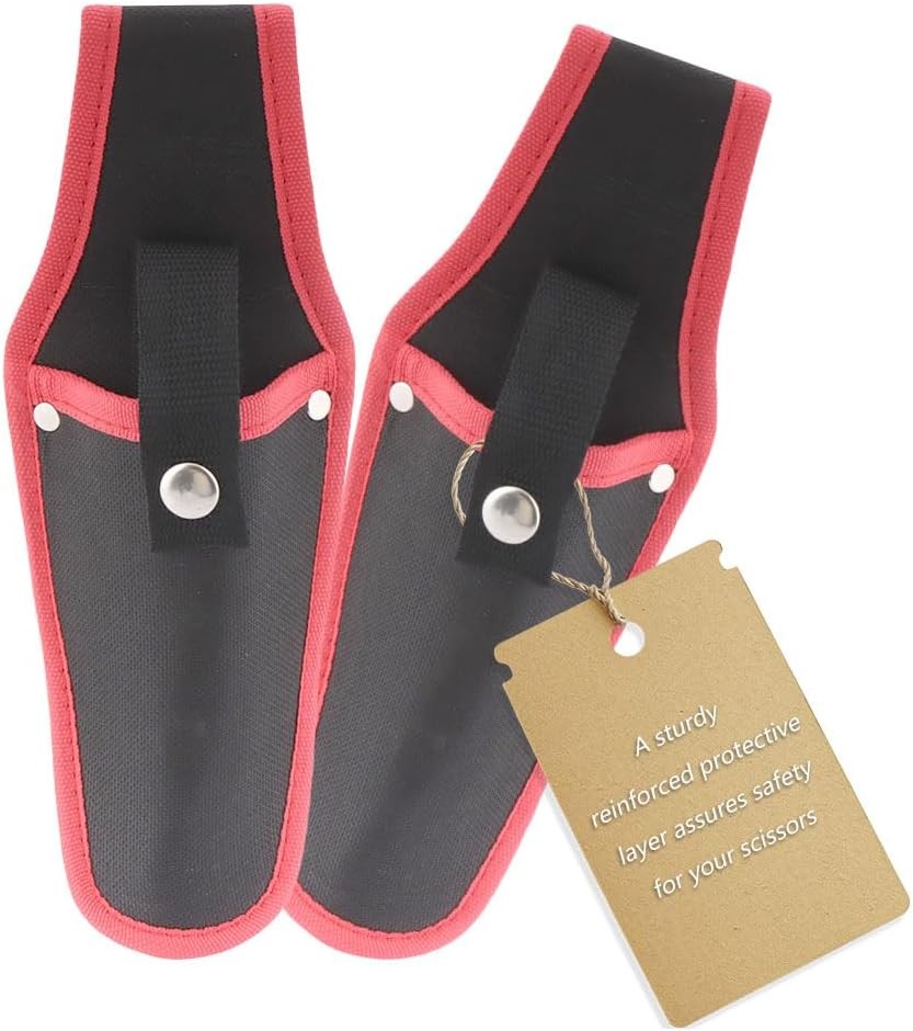 2-Pack Portable Canvas Pruner Holster Garden Shear Tool Sheath with Belt Loop