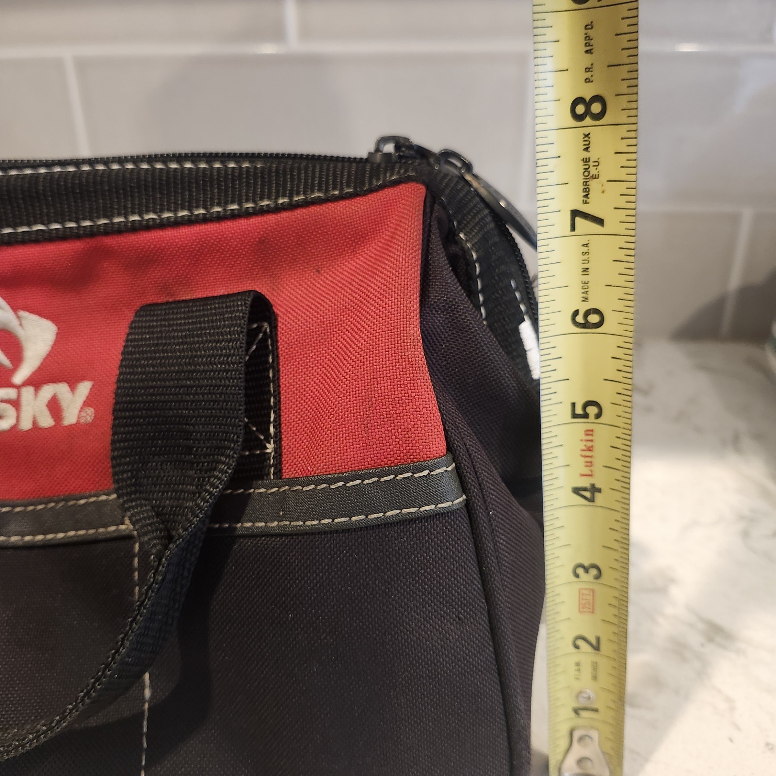 Husky • Home Depot – 11 in SMALL TOOL BAG with Zipper – Pre Owned