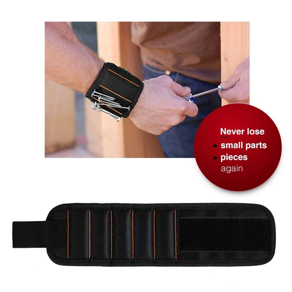G0010A 2 Pack 15 Magnetic Wristband Holding Screws Nails Drill Bits Gadgets T…