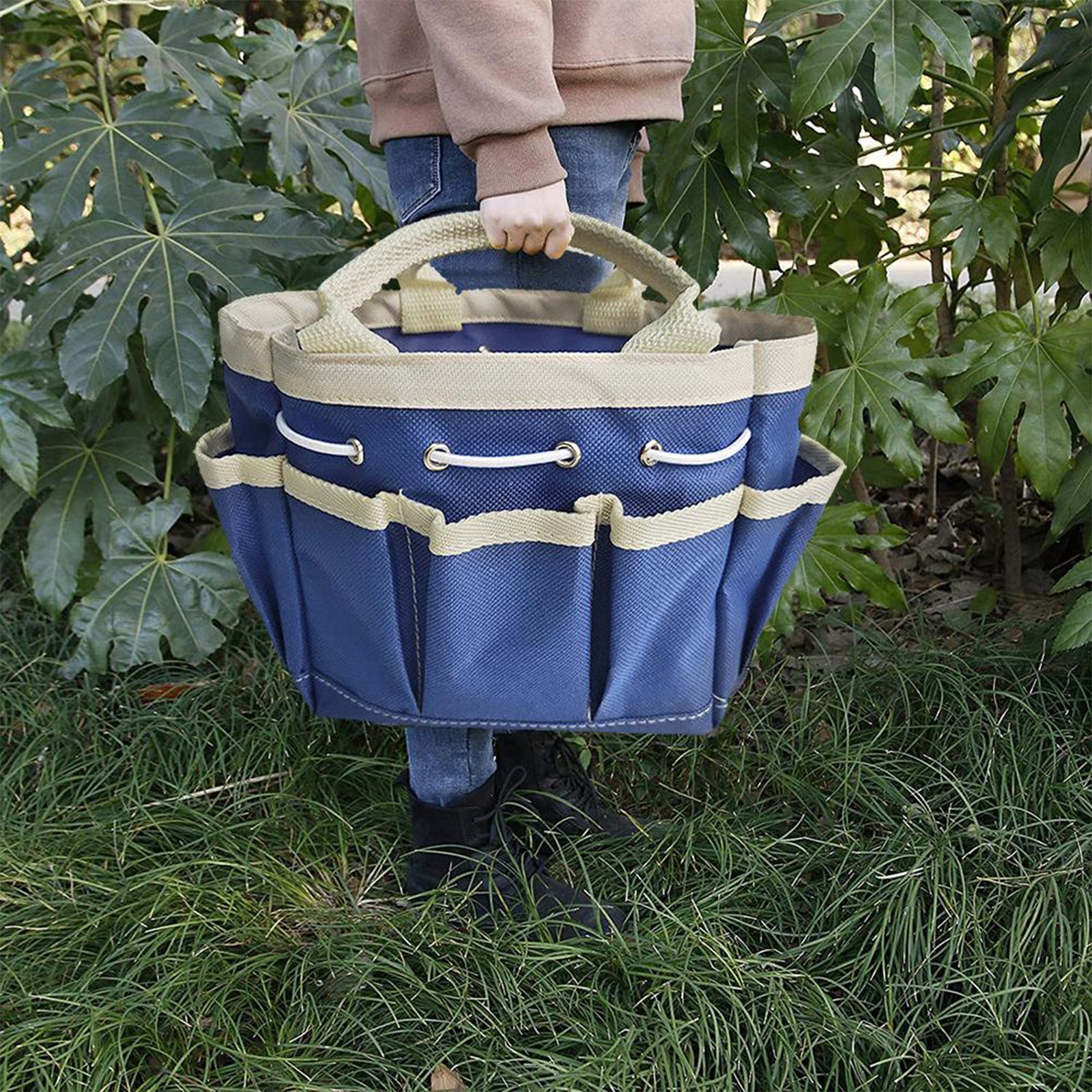 Garden Tool Bag Garden Tote Storage Bag Oxford Cloth Garden Tote Organizer YEUS