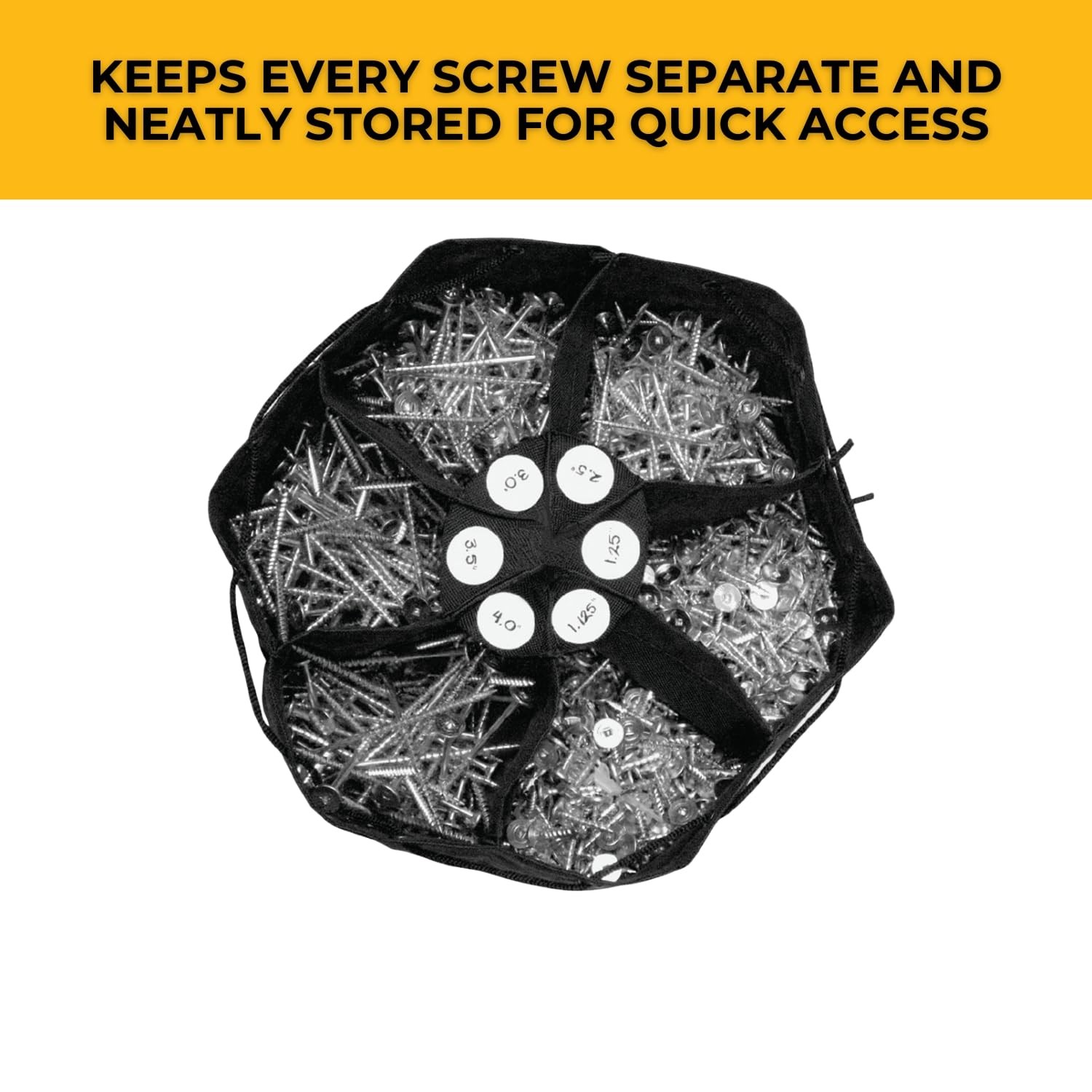 80589 6 Pocket FLEX Organizer Screw Bag
