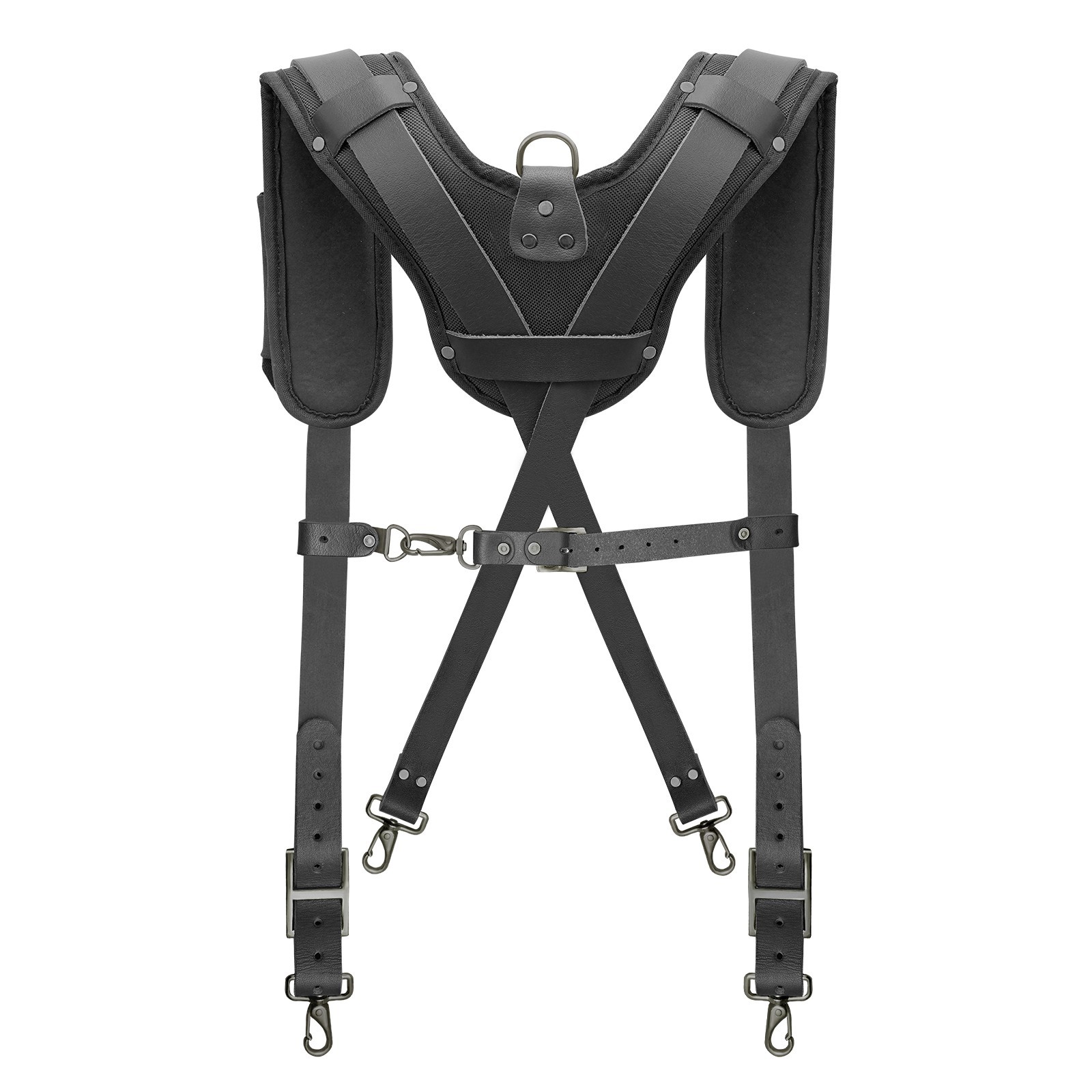TRUTUCH Nylon and Leather Tool Belt with Leather Work Suspender | Construction