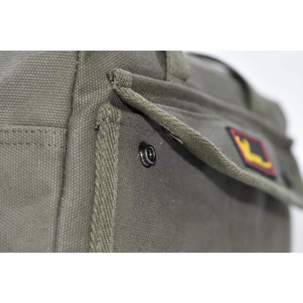 11 in. Government Issued Style Mechanics Heavy-Duty Tool Bag in Olive