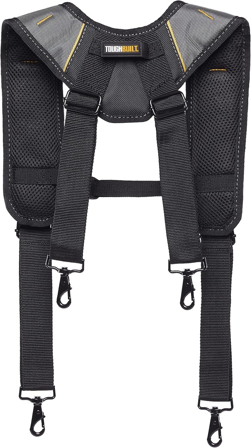 ToughBuilt ClipTech Series–Pro Padded Suspenders,Heavy-Duty Adjustable TB-CT-51