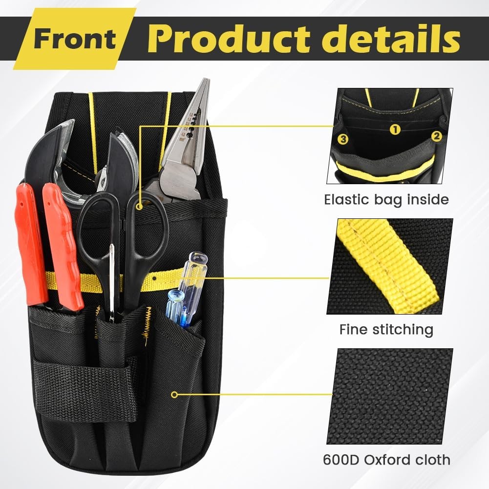 Small Electrician Tool Pouch Utility Belt Bag 600D Oxford Cloth HVAC Handyman