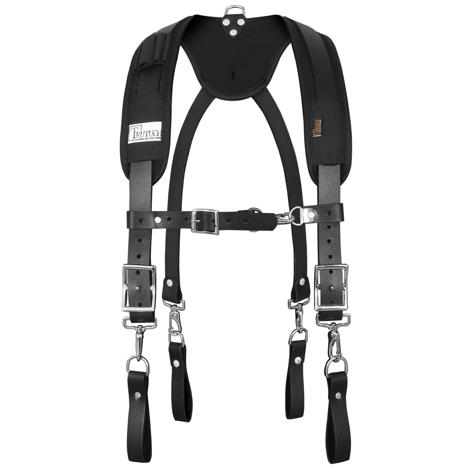 TRUTUCH Nylon and Leather Tool Belt with Leather Work Suspender | Electrician