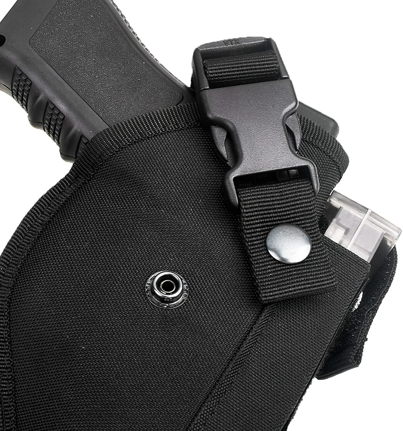 Tactical Belt Gun Holster with Mag Pouch Universal Outside The Waistband Holster