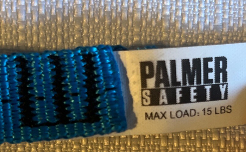 (Lot /3) Palmer Safety Tool Lanyard w/Screw Gate Carabiner Clip & 15 lb capacity