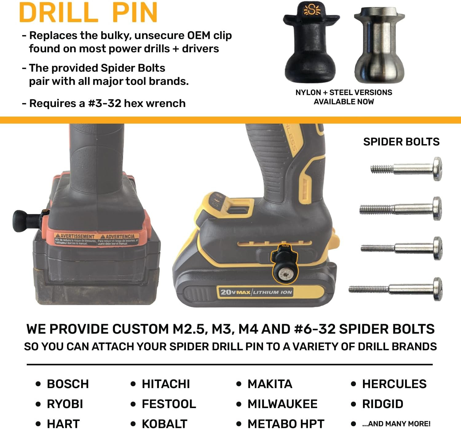 Tool Holster – Pro Tool Holster + One Tool Grip + One Driver Pin – Upgraded, Sel