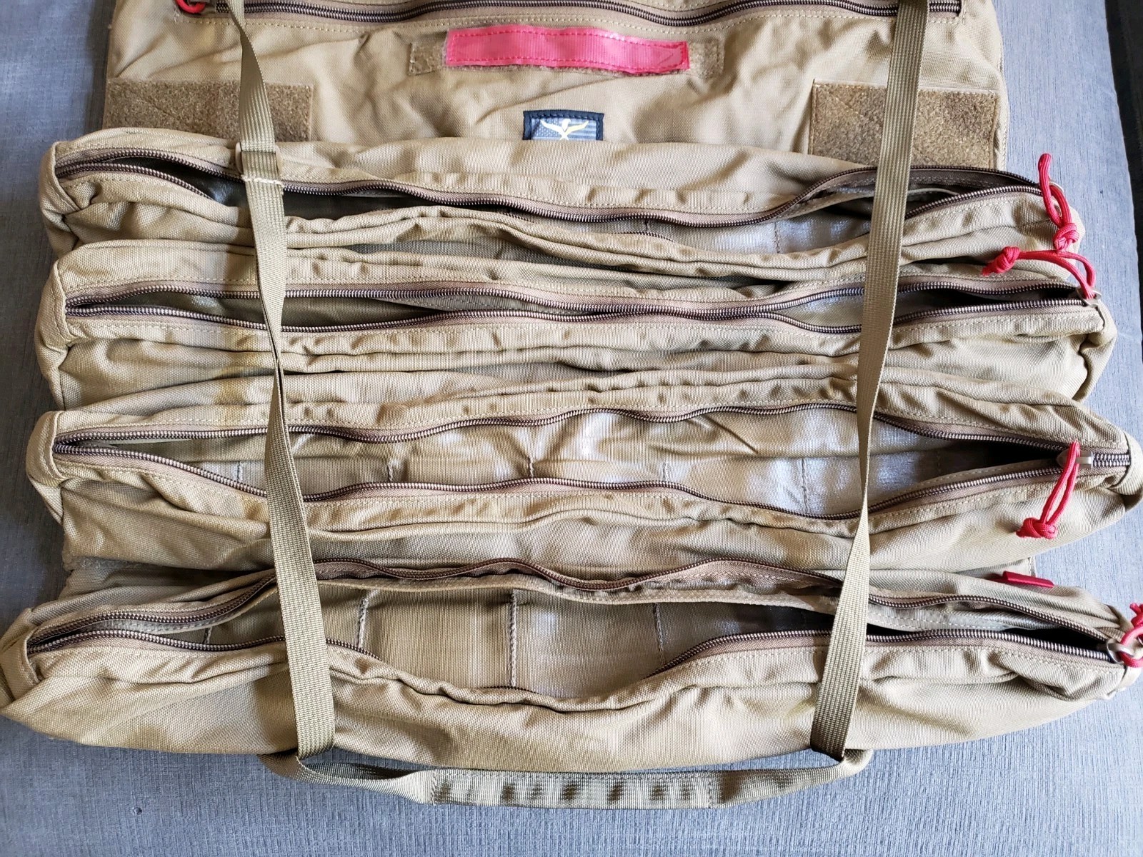 Atlas 46 Yorktrown Large Tool Roll 4 Pouch – Coyote Tan 23″ x 19″ – BRAND NEW!