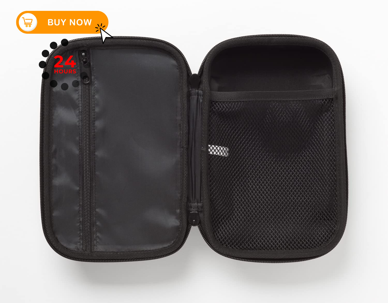 Fluke C11XT Protective EVA Hard Tool Carrying Case for Medium, Black
