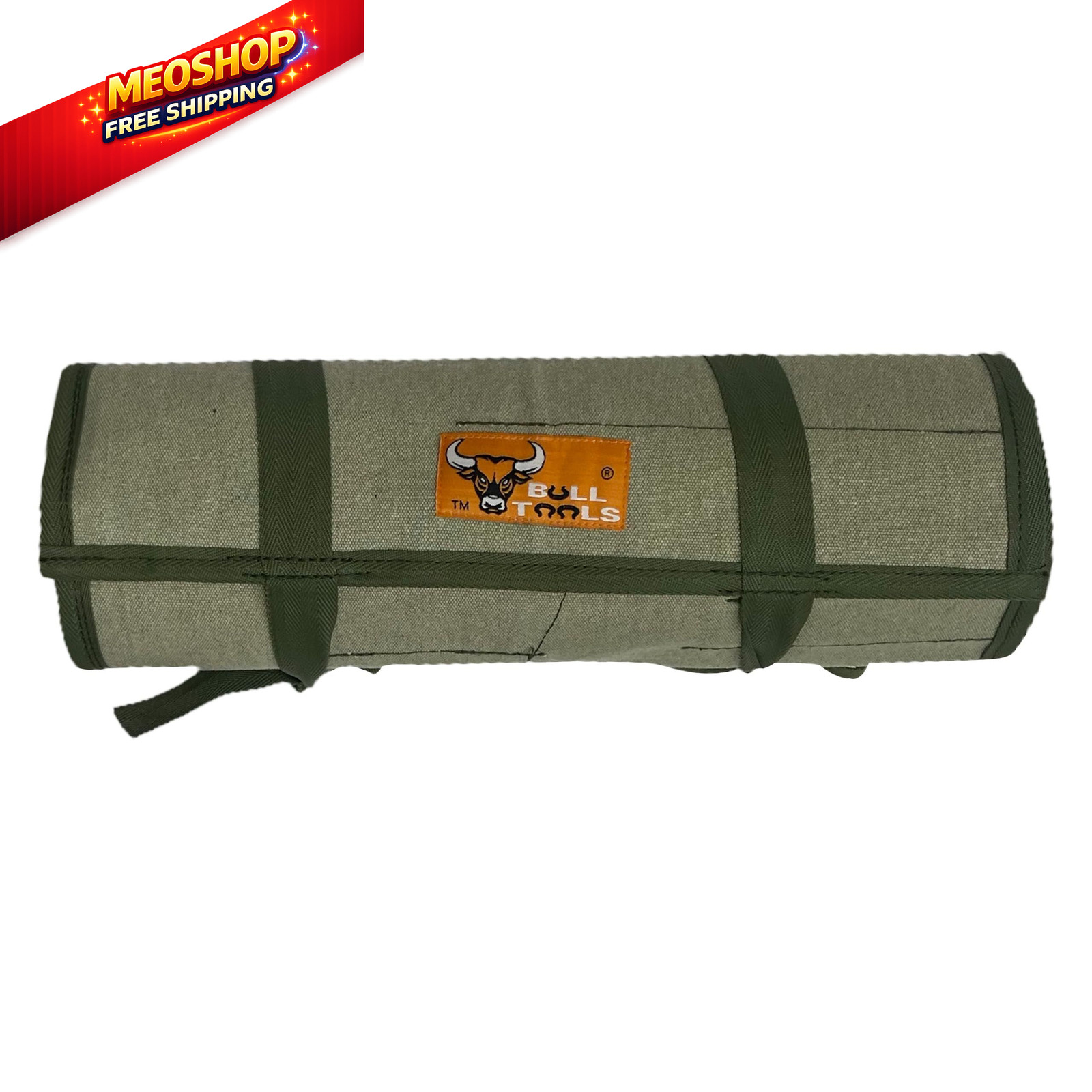 BULL TOOLS Tool Roll Organizer with 26 26 Pocket, Sand Washed Olive Drab