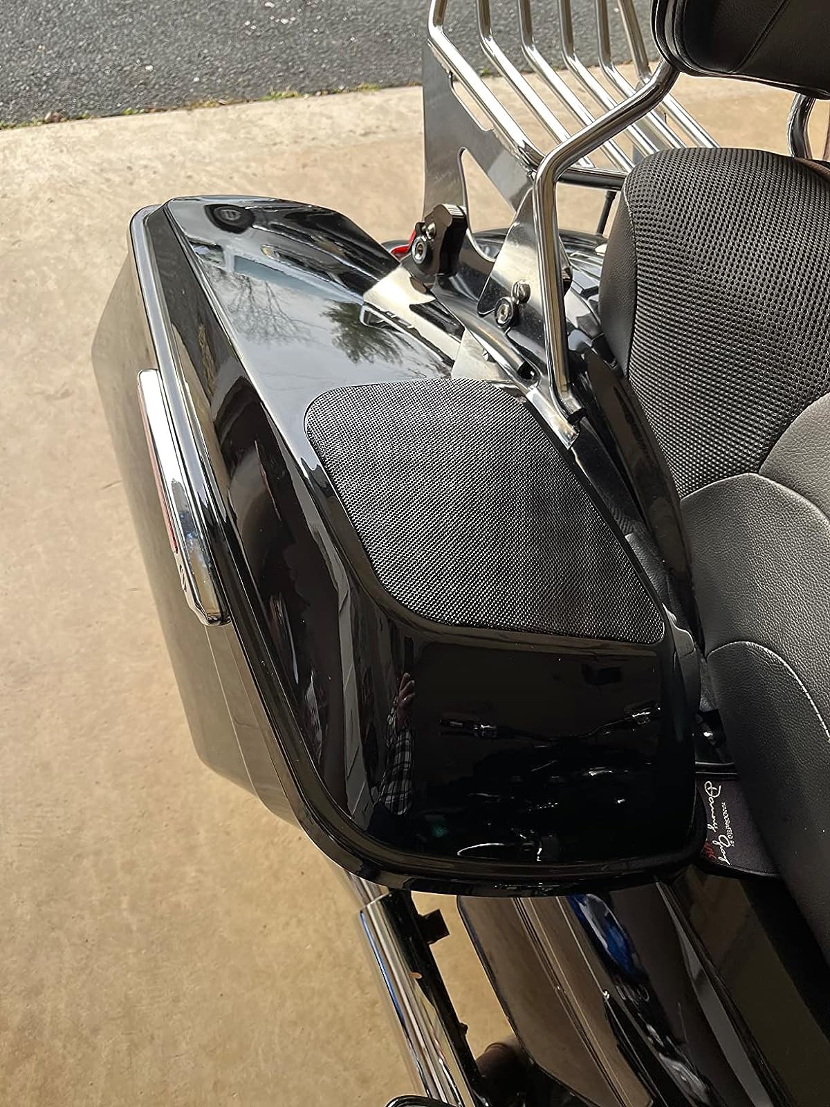 SWESGI Vivid Black 6×9 Speaker Lids CVO Style For 2014-2023 Harley Touring