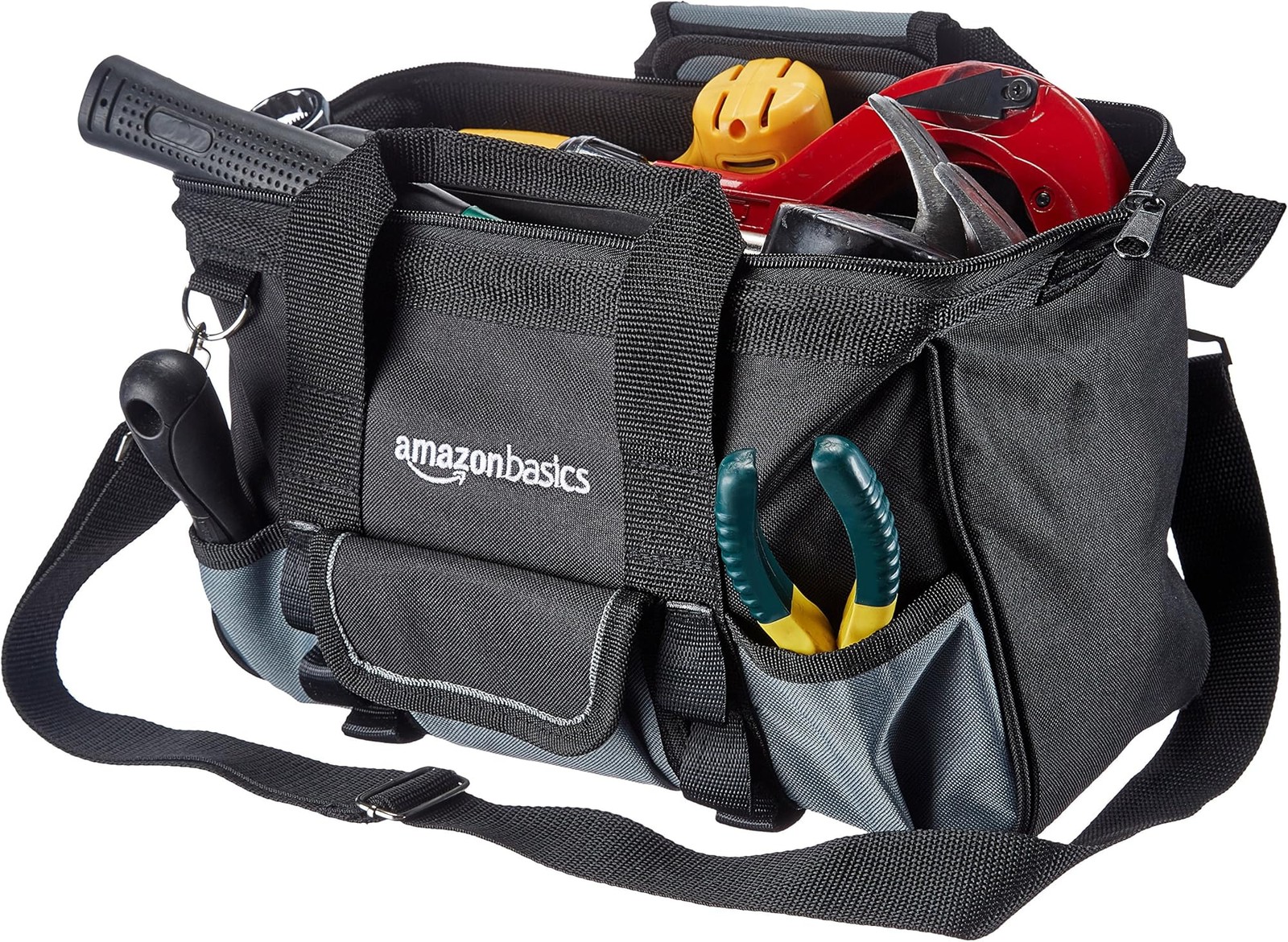 Amazon Basics Durable Wear-Resistant Tool Storage Bag with Adjustable Shoulde…