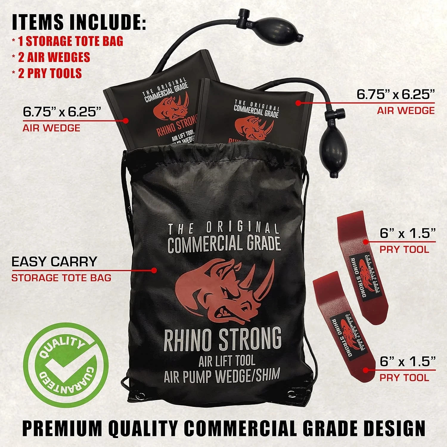 The Original Commercial Grade Air Wedge Bag 2.0 Pump Professional Leveling Kit