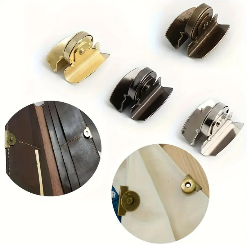 4pcs Magnetic Bag Snap Buckle Hidden Seam Free Button Closures – NEW