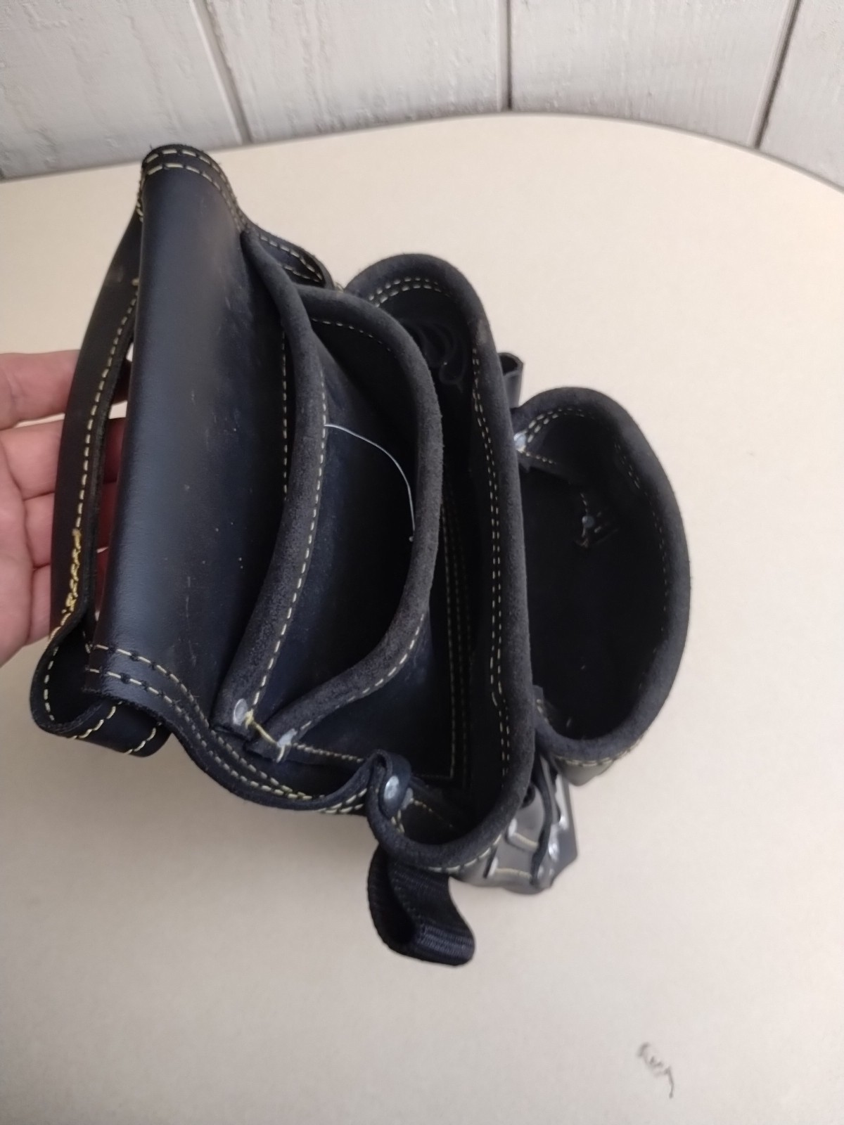 Dave White’s Site Pro 12-Pocket Carpenter’s Top Grain Leather Nail Tool BAG ONLY
