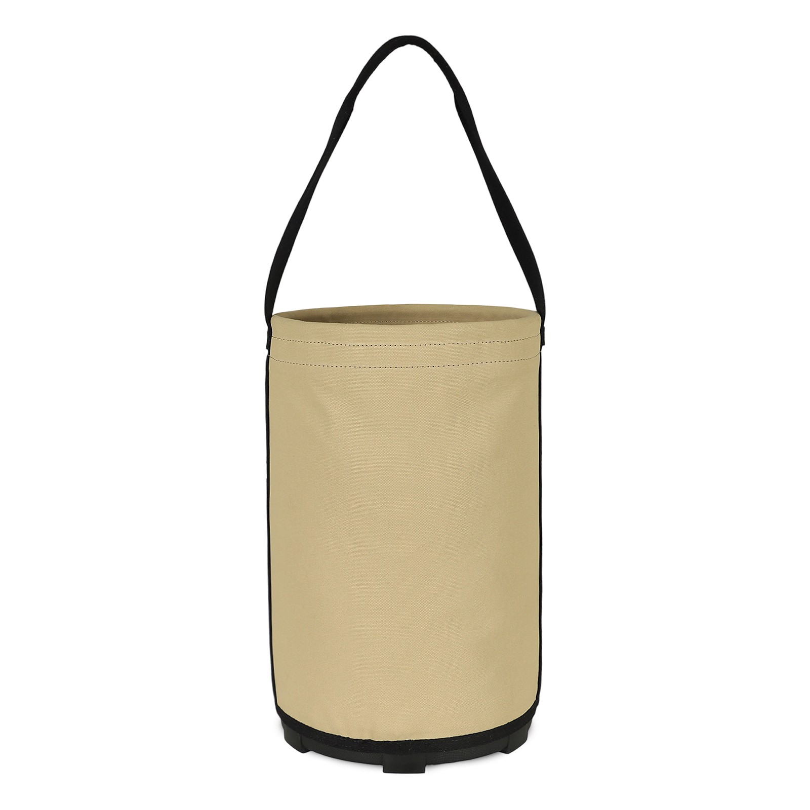 TOURBON Canvas Tools Bucket All-Purpose Plastic Bottom Drain Holes Heavy Duty