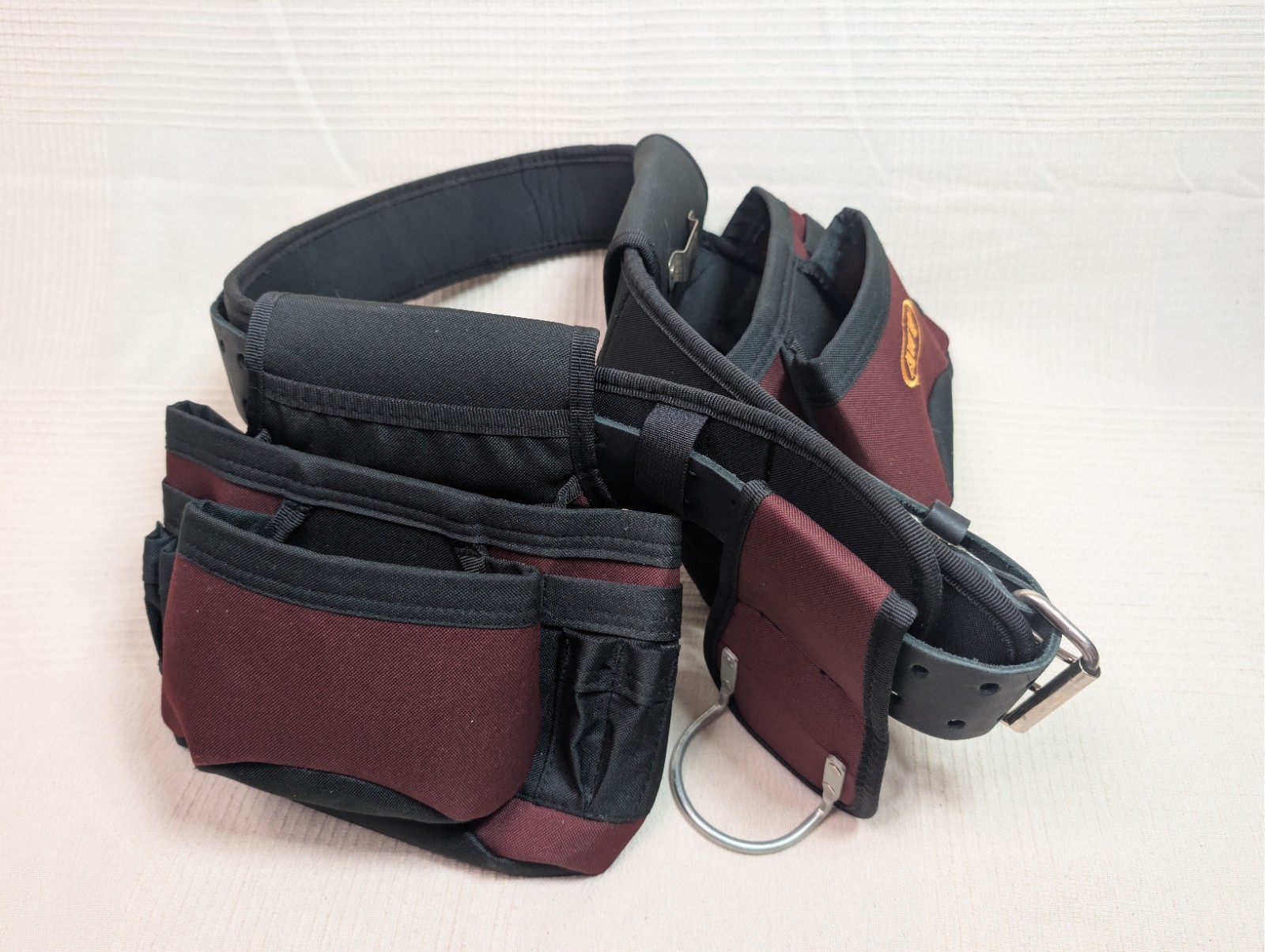 AWP General Construction Carpenter Tool Rig | Padded Adjustable Leather Belt
