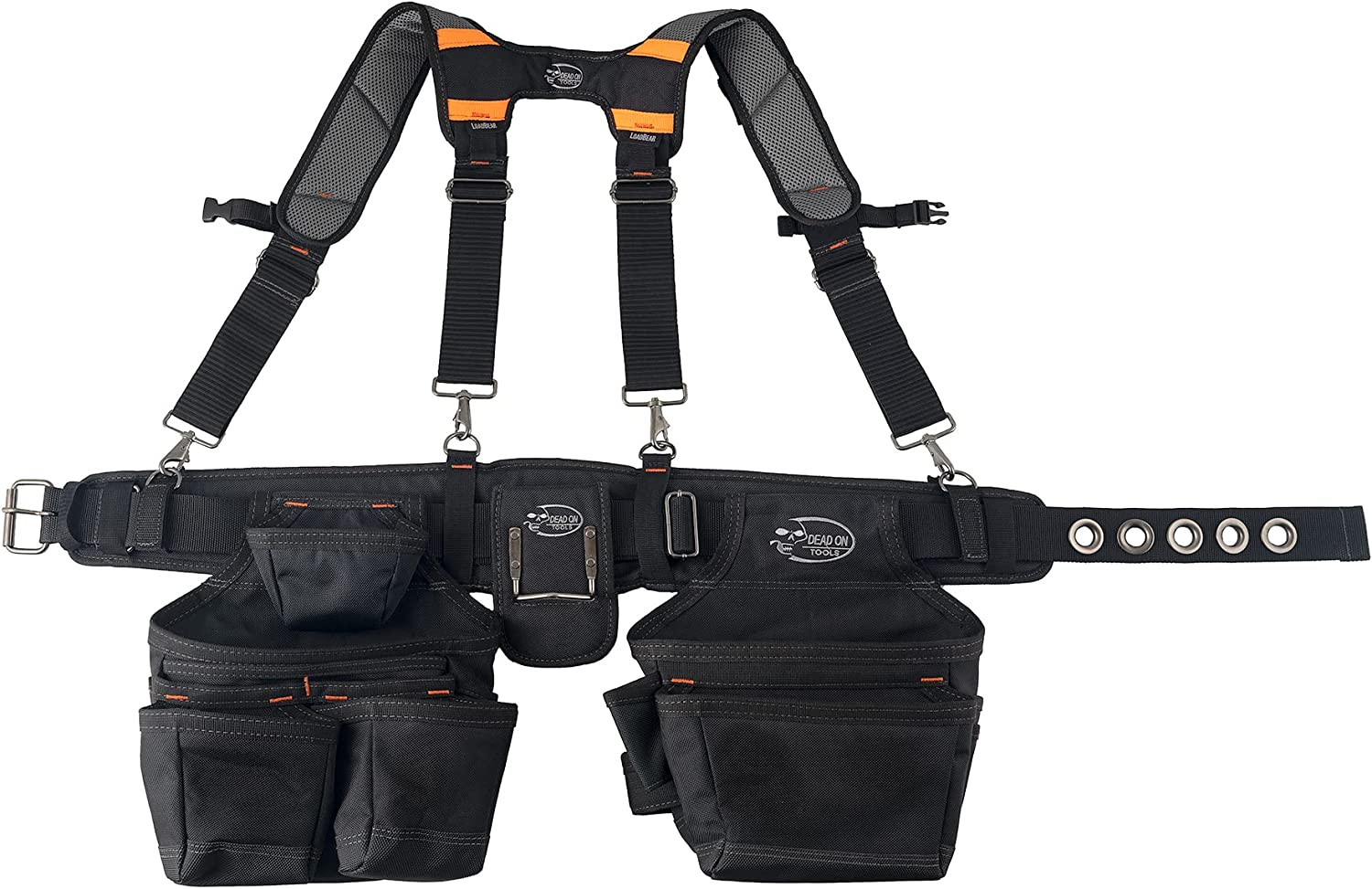 1680 Denier Poly Carpenter’S Tool Belt with Suspenders (HDP400945) Black
