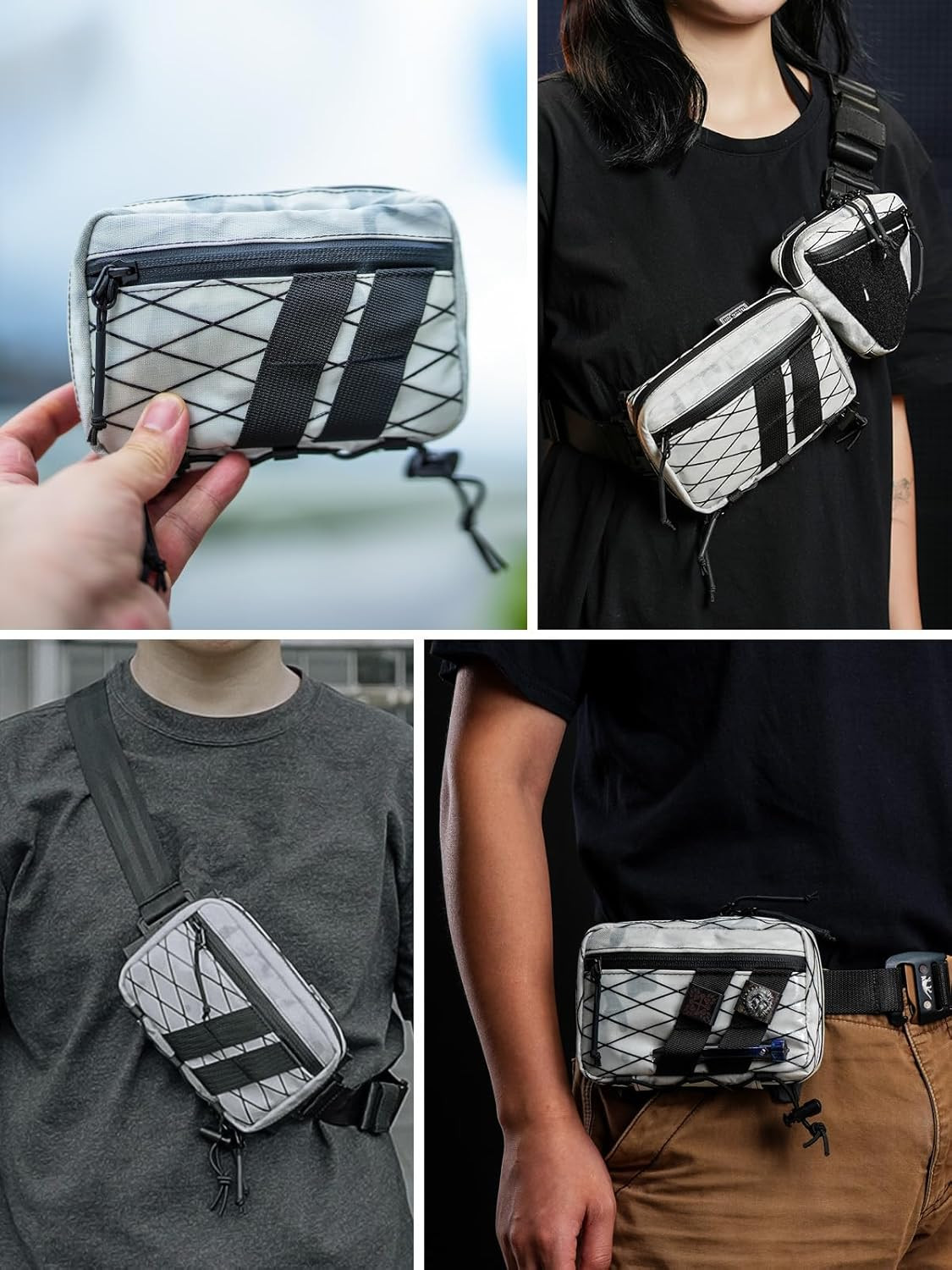 E6.0 Portable Gadget Pouch – Utility Pocket Organizer with Zippers