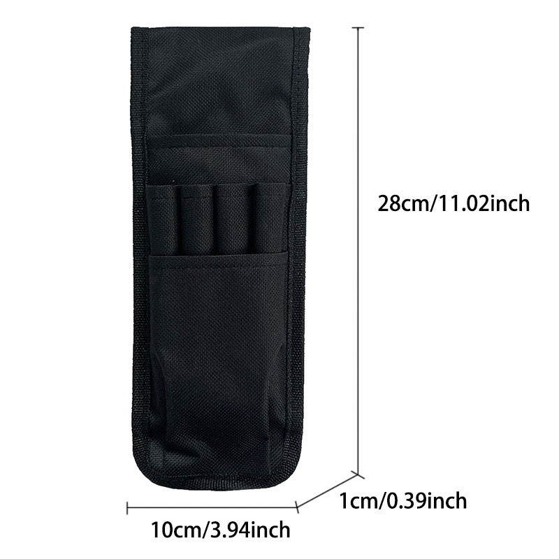 2pcs Black Tool Pouch with Belt Clip Small Tool Holder Pouch Min Work Organizer